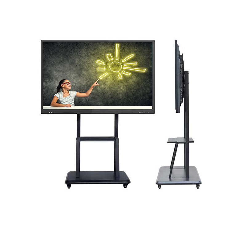 Interactive Panel Electronic IR Multi Touch Mobile Stand Classroom Whiteboard Interact Screen for Education