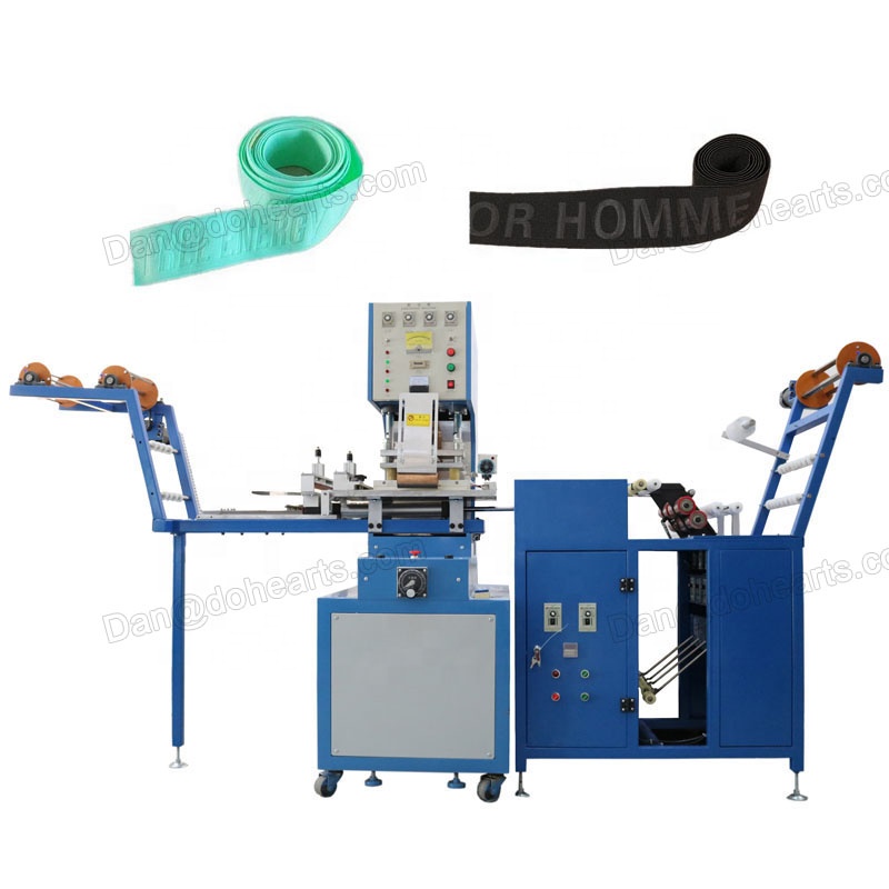 Nylon tape/elastic band/ribbon logo embossing machine equipment for elastic tape with high quality