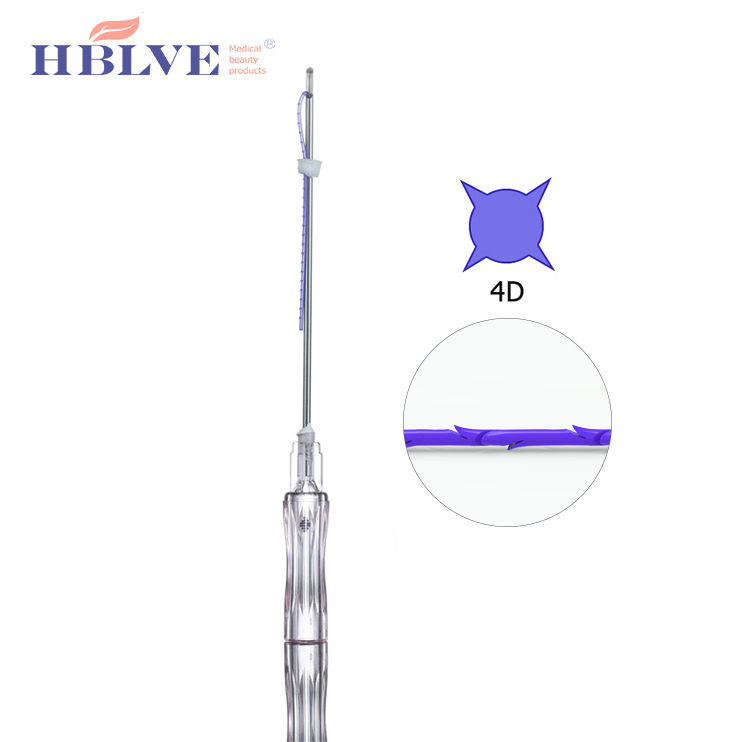 L BLunt Cannula Beauty лифтинг лица V Line Pdo 4D Cog Thread de hilo