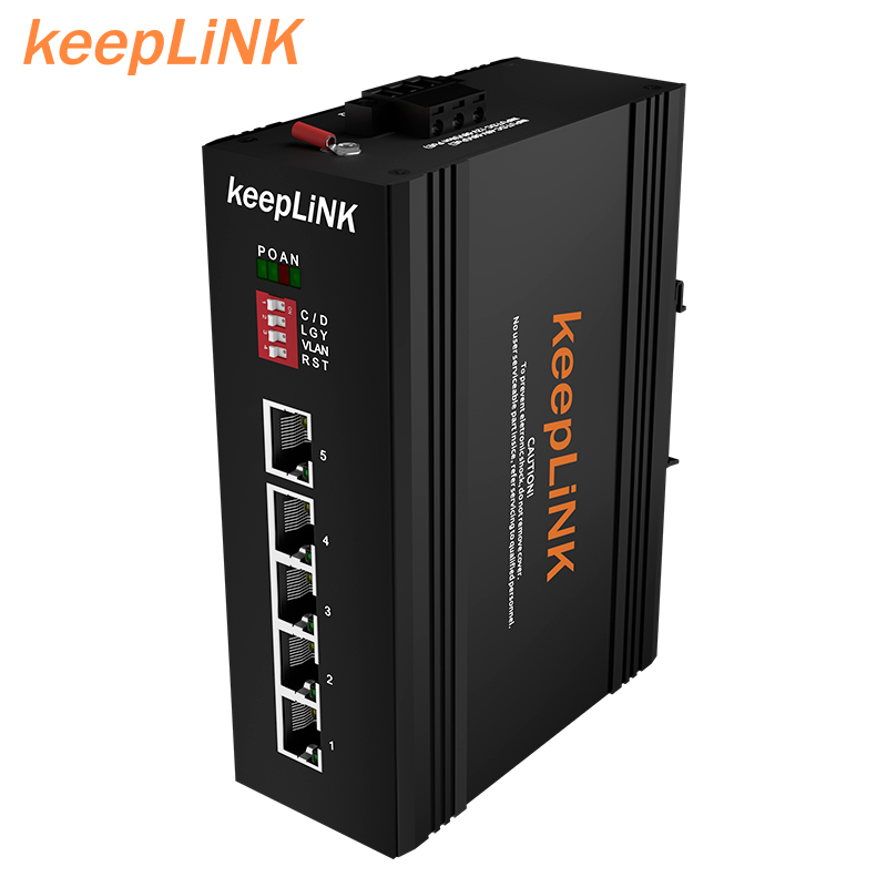 Промышленный Класс сети 5 портов Неуправляемый коммутатор Ethernet 100 Мбит/с