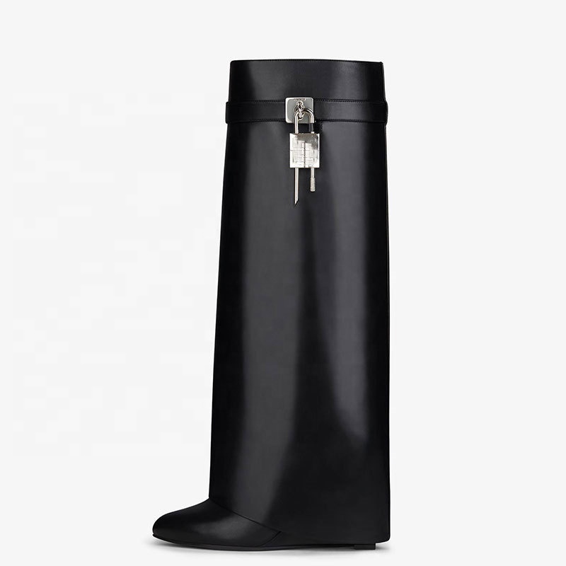Women fashion new design wedge boots long knee high boots