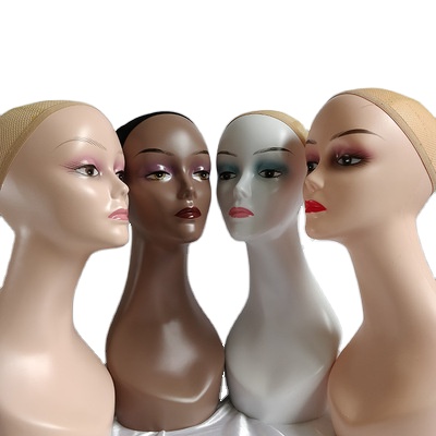 Mannequin Head With One Shoulder Realistic Female Wig Display Head Manikin Head For Hat Wigs Sunglasses Jewerly