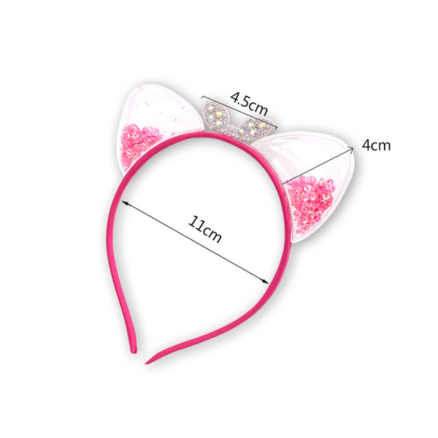 Hot selling cute cat ears kids headbands sweet headwear hairband fashion hair accessories
