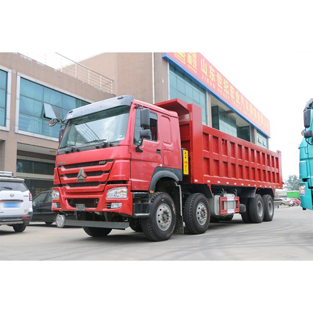 Indon sales China truck HOWO - 7 truk 380 hp 8*4 dump truck GB/5 used dump truck for ghana nigeria