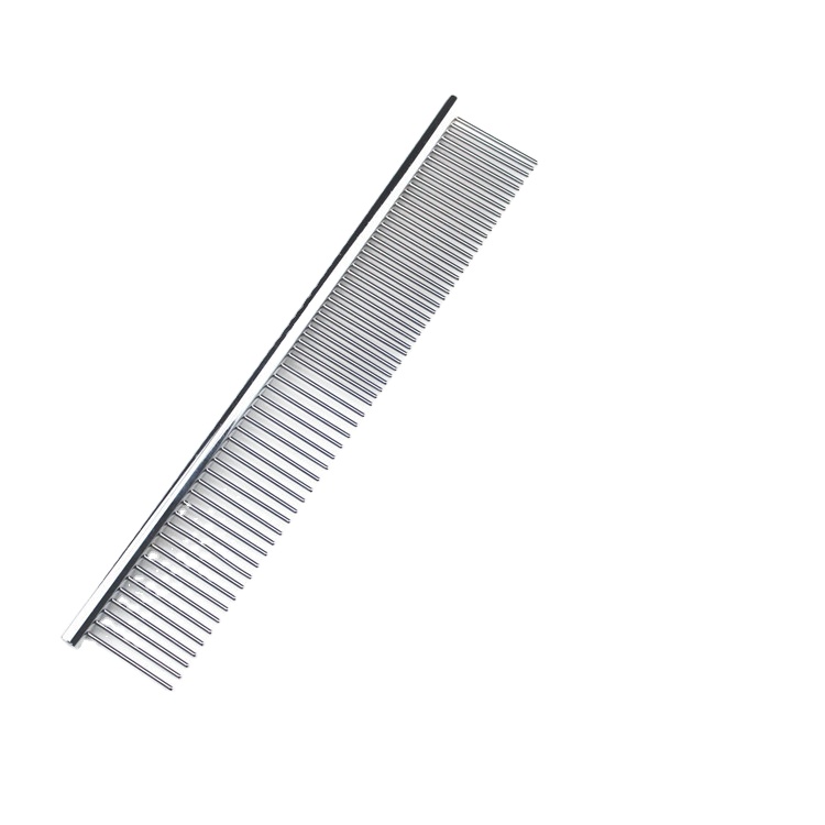 Factory Direct Sale Pet Straight Hair Comb Stainless Steel Pet Grooming CLeaning Trimmer Tool Lice Flea Comb