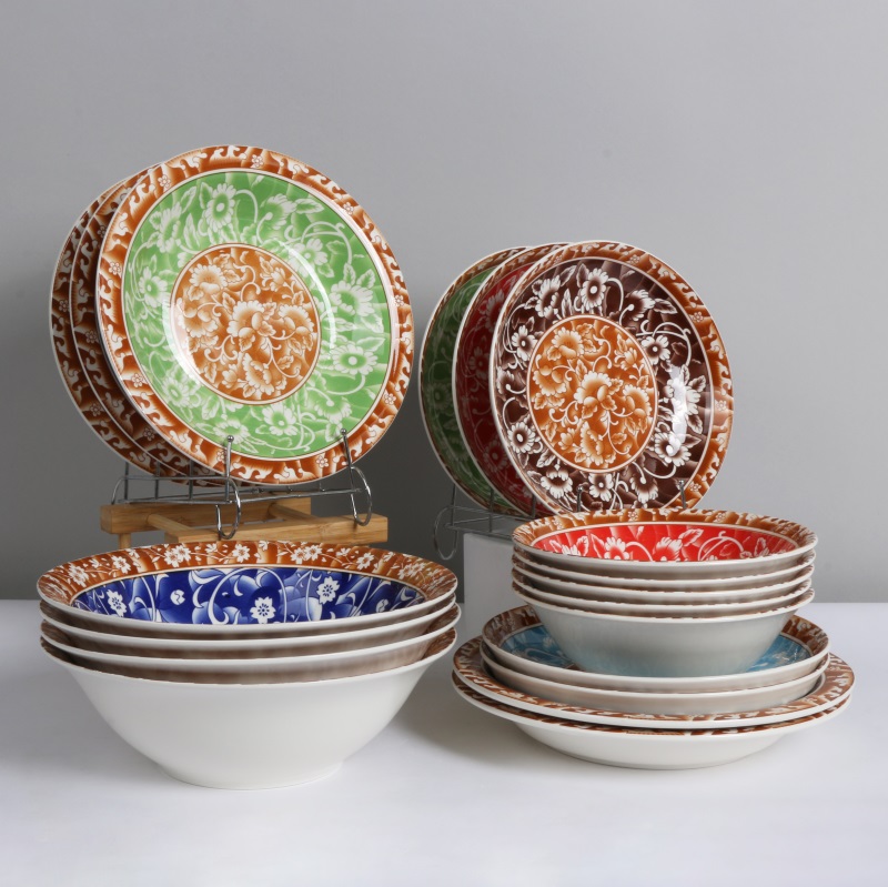 wholesale Food Noodles Bowl custom porcelain salad bowl china dinnerware bowls set