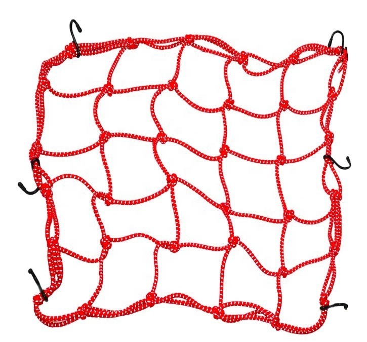 40*40CM Bicycle high elasticity helmet reflective net/motorcycle helmet net/modified factory luggage fuel tank net bike tail net