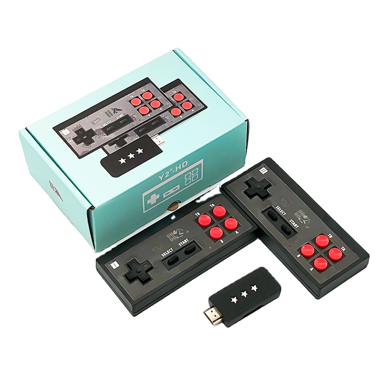 Беспроводная портативная игровая мини-консоль 4K в стиле ретро с USB, двойной контроллер, ручной игровой плеер