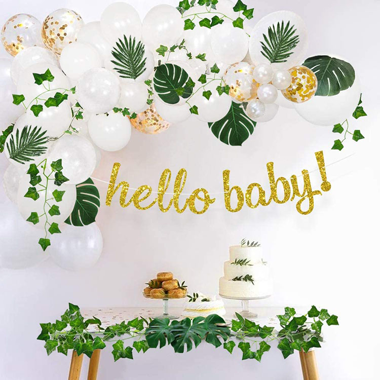 Nicro Jungle Safari Woodland Backdrop Theme Baby Shower Wedding Decoration Balloon Garland Arch Kit