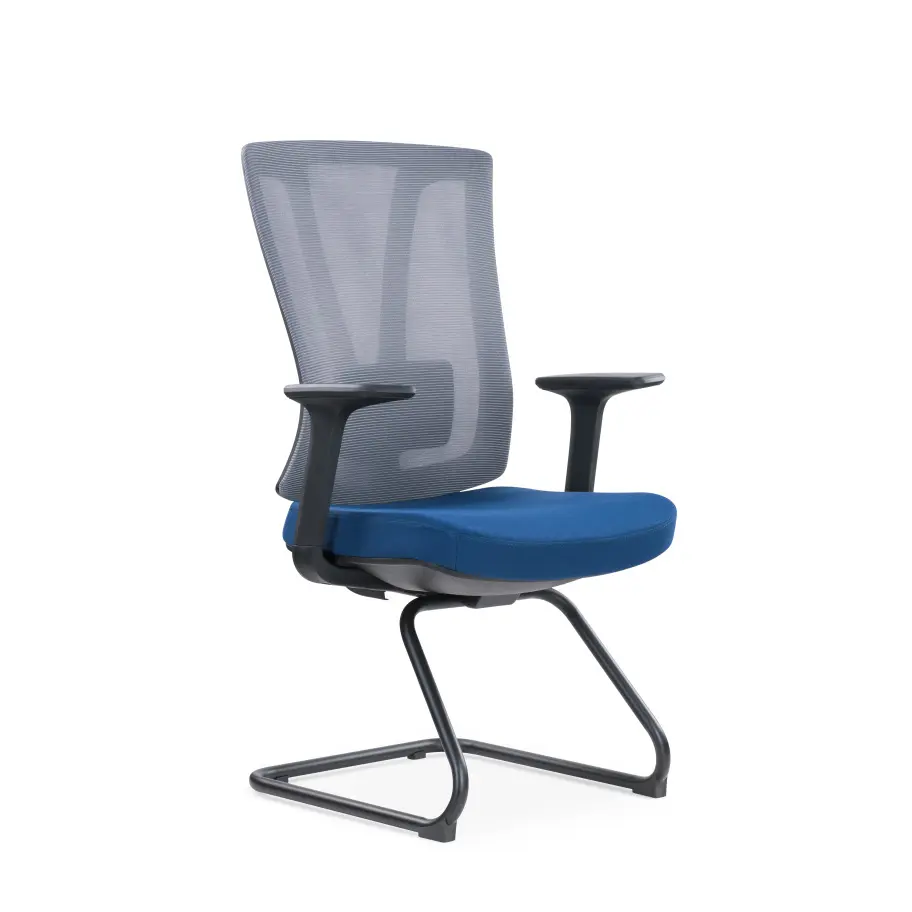 Wholesales modern fabric mesh meeting chair black office chair visitor chair