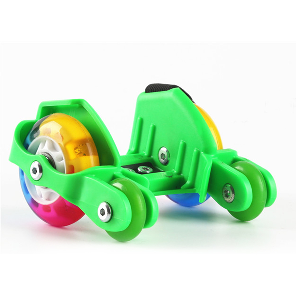 FDBRO Kids Adult Colorful Flashing Roller Whirlwind Pulley Flash Wheels Heel Roller Adjustable Simply Roller Skating Shoes Sale