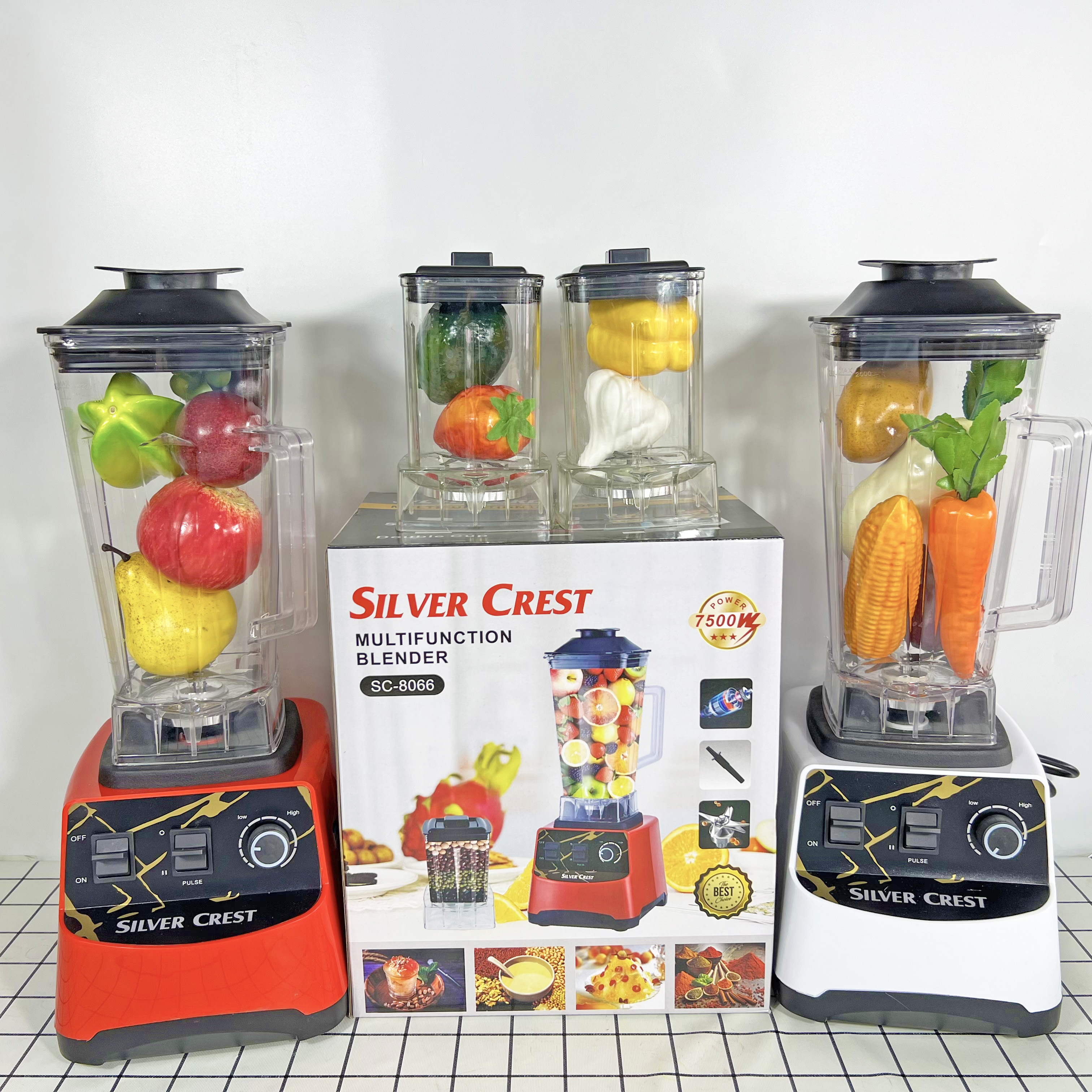 Новые товары и новейшие цвета, 7500 Вт, серебряная соковыжималка crest fresh, блендер