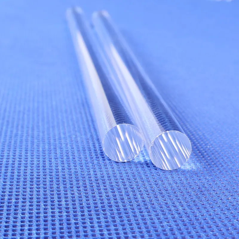 Custom size high transparent high temperature resistant quartz glass rod