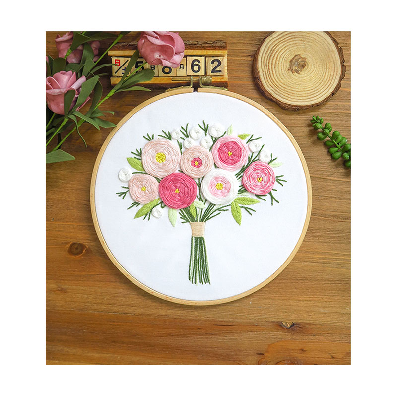Xiurun HOT Selling Handmade Embroidery Set Needlework Sewing Craft For Beginners DIY Embroidery Kits