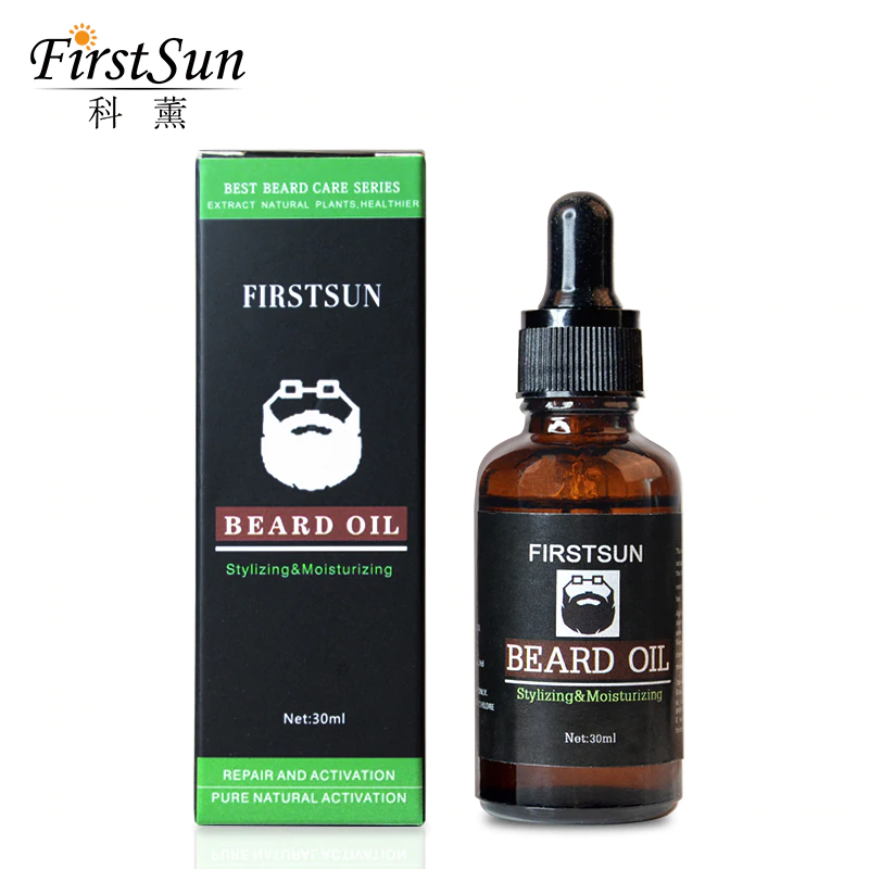 Firstsun 100% натуральная Органическая сущность борода набор масло EnhancerFacial питание борода продукты усы для волос потеря продуктов