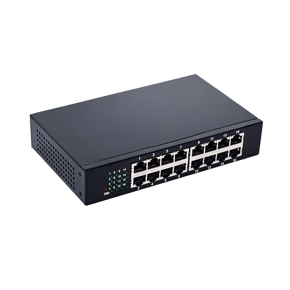 Tenda Metal case Wall Mounted 16 Ports Fast Ethernet Switch 16 Port 10/100Mbps Desktop Network Switch Hub