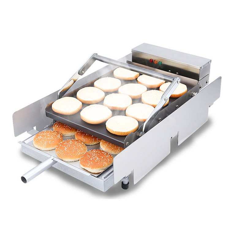 Hamburger bun grill making machine burger toaster for restaurants