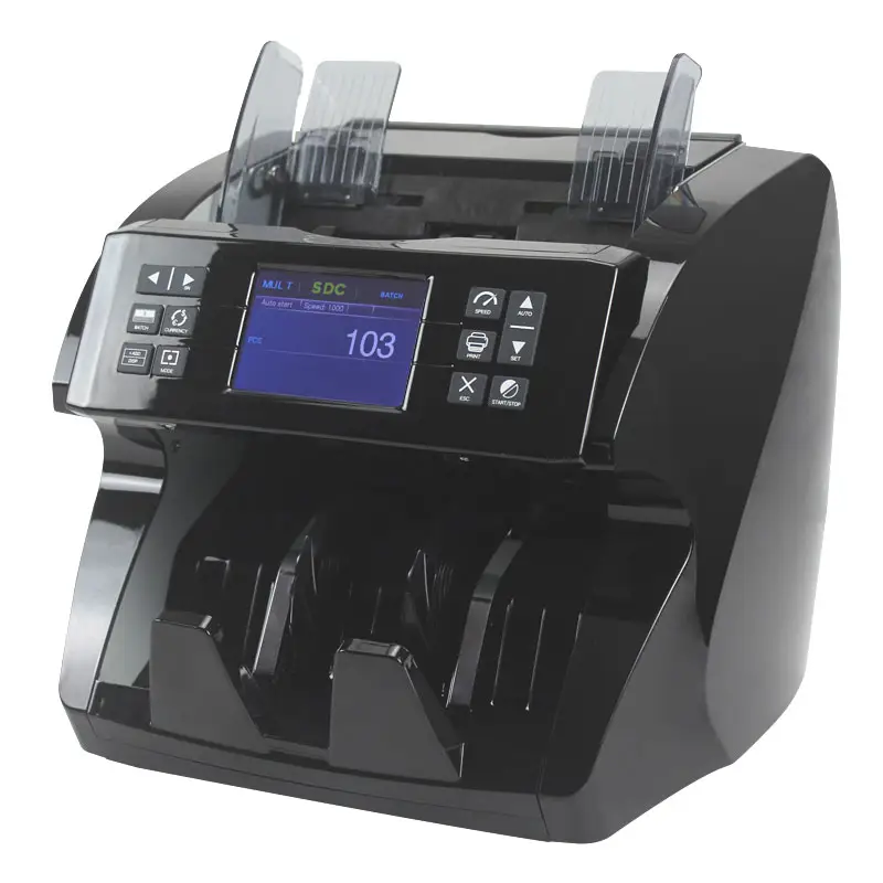 Black Value money counters 2 CIS Mix 6-8  currency detectors money counting machine multi Currency Detecting XD-770