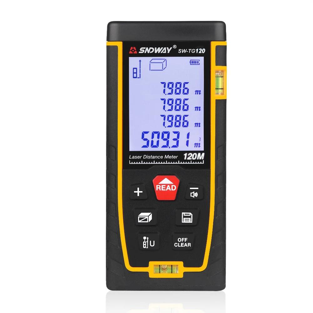 SNDWAY SW-TG120 Новый лазерный дальномер 120 м лазерный дальномер Рулетка лазерная рулетка инструменты сборка устройства