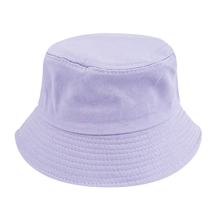 Wholesale Custom Logo Women Bucket Hats Fashion Designer Wide Brim Cotton Washed Bucket Hat Cap