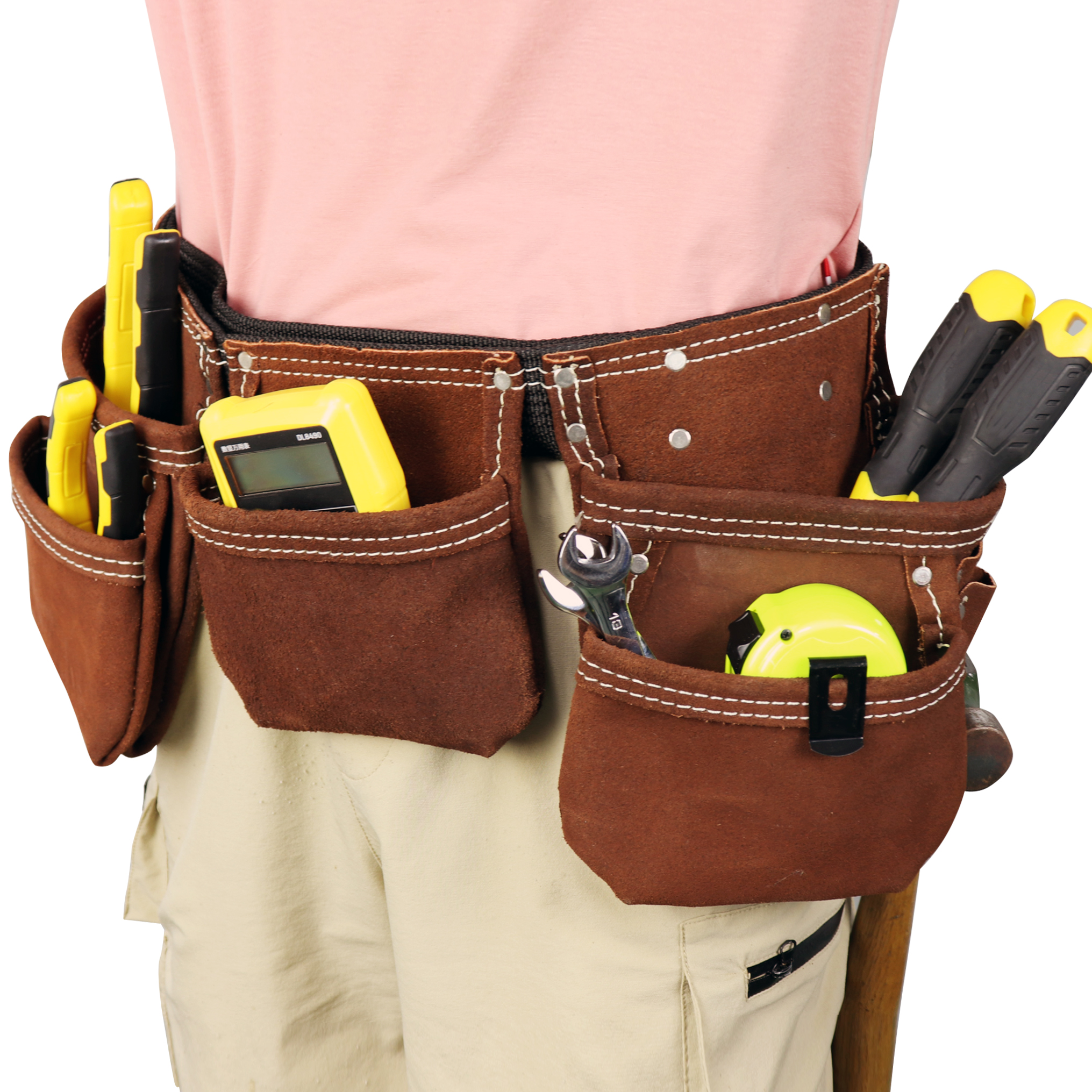 occidental electrition gardening open tote set tools with bag leather detailing tool bag tool belt waist bag