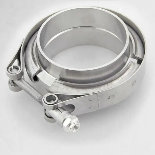 3.0 inch Stainless steel vband Exhaust pipe clamp with collar flange
