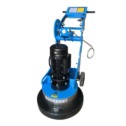 concrete floor grinder with diamond disk and block
