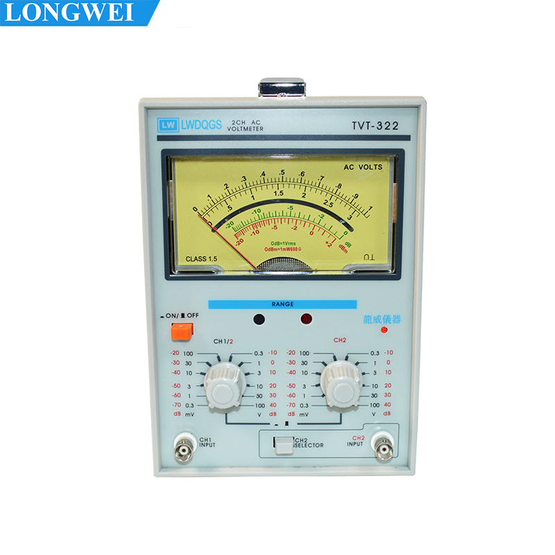 TVT-322 двухканальный milivoltmeter двойной иглой милливольтметр, новый дизайн, высокое качество, лазерный указатель напряжения измерительные приборы
