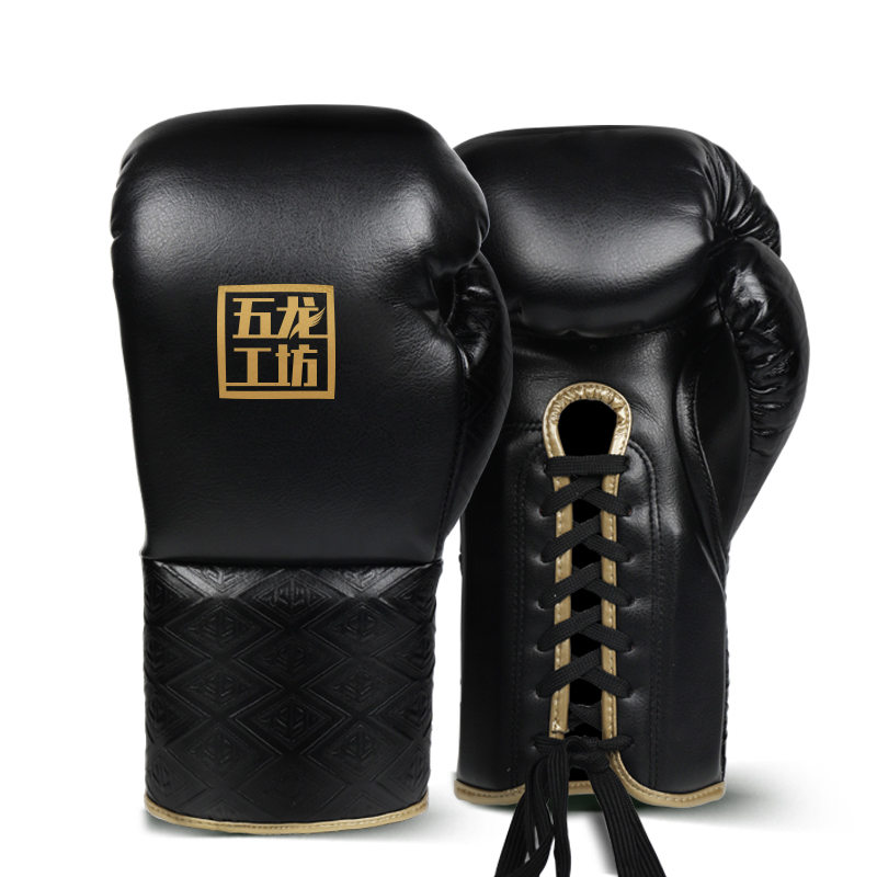 New High Quality Customize Cowhide Leather With Custom Logo Adult Tear Resistant Boxing Gloves