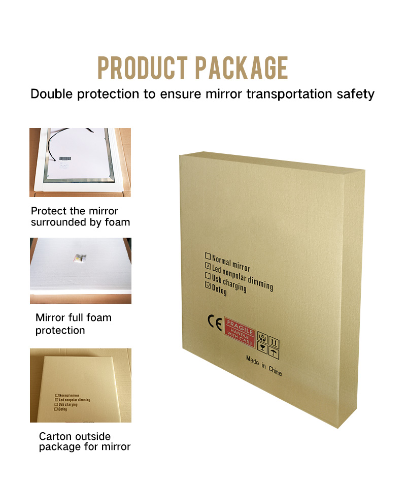 China-Made High Quality Smart Mirror with LED Light Anti-fog Mirror