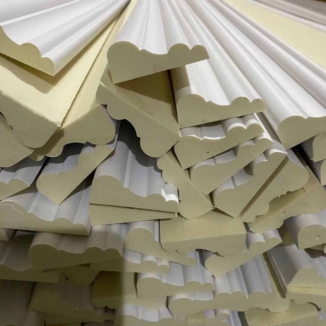 Various plain PU cornice moulding polyurethane architectural for ceiling decoration in Saudi arabia market
