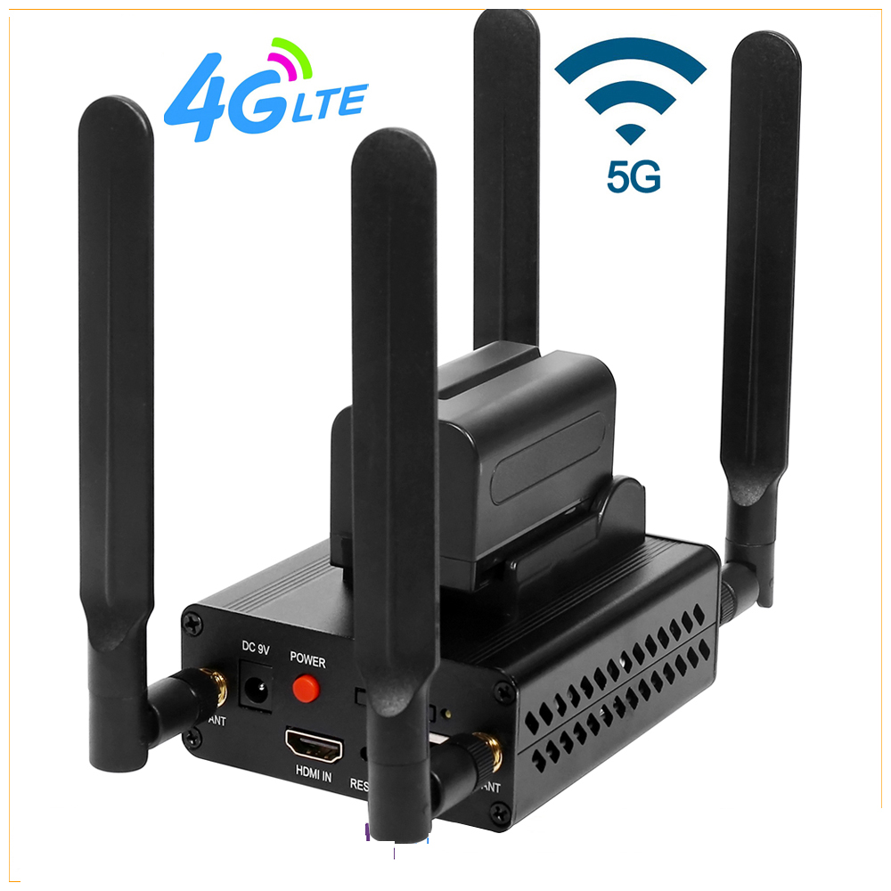 Беспроводной кодировщик видео H.264 HDMI для прямой трансляции через 4G на Youtube