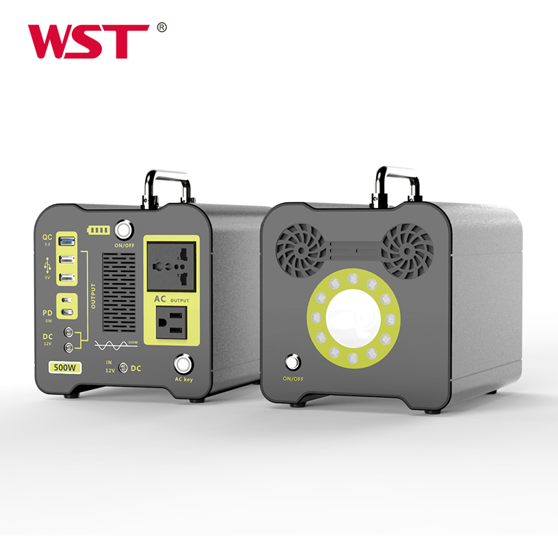 Portable Power Station 500W Portable Battery 110V 220V AC DC Solar Power Station Outdoor PD Type C Powered Generator