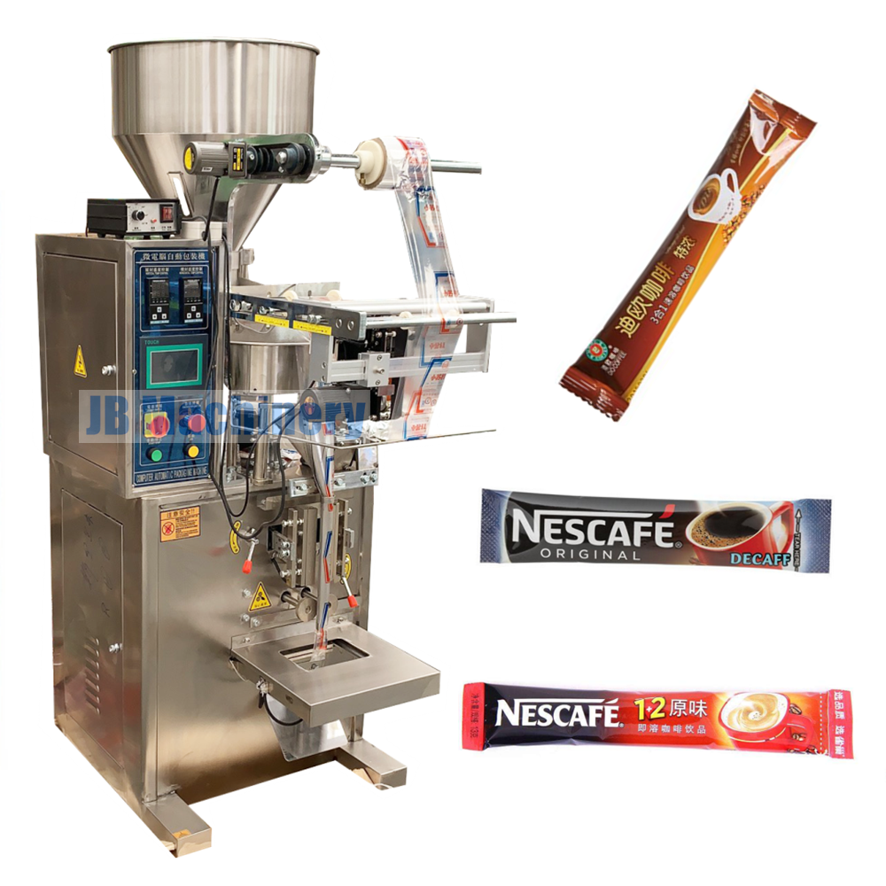 Automatic 3 in 1 coffee stick packing machine sachet instant coffee filling and packing machine