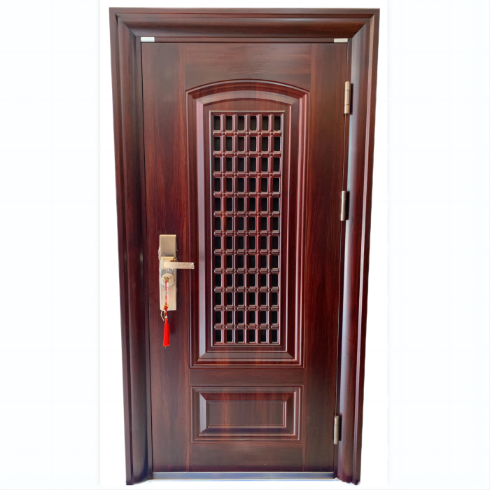 Factory Modern Residential Steel Front Steel Security Door Locking Devices For Home