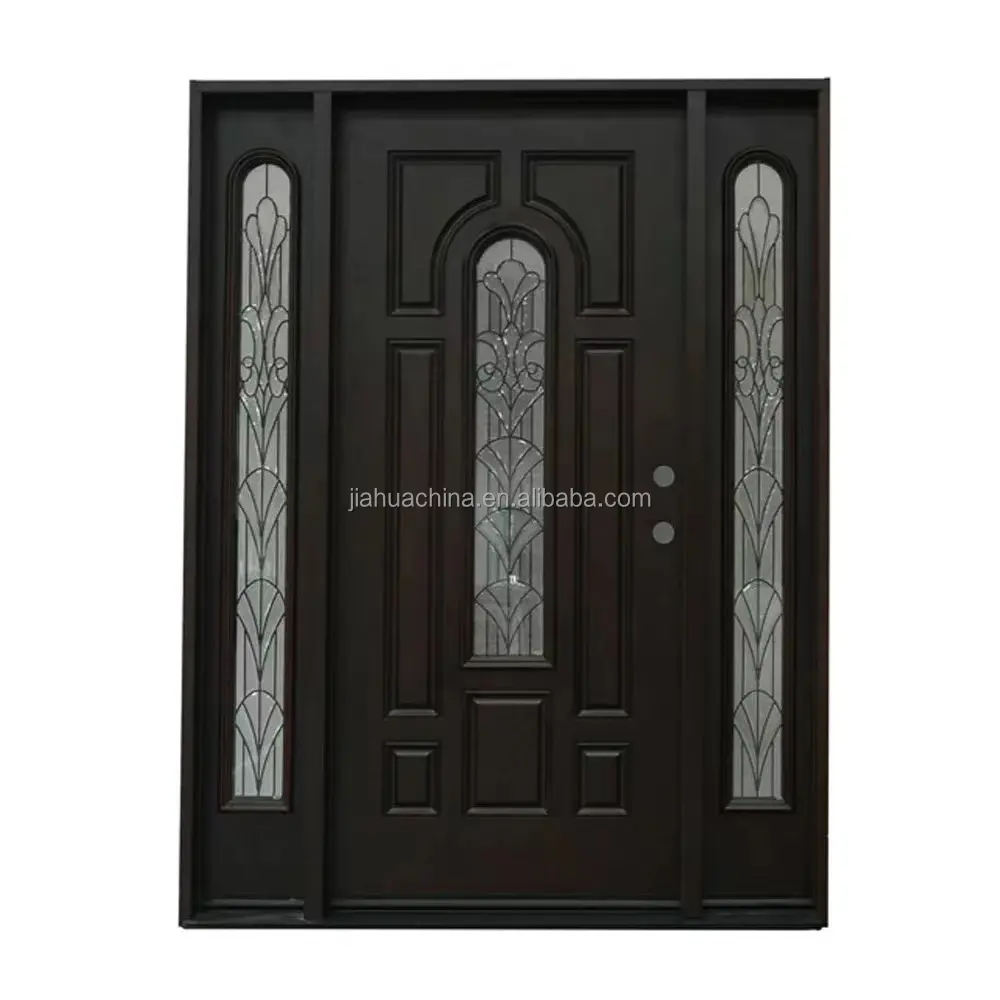 Baodu hot sale double shed exterior house glass casement stainless security steel doors