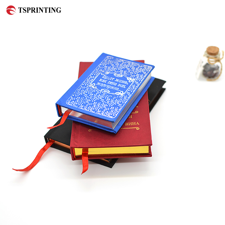 Free Samples Eco Friendly Custom Book Printing Company Factory Book Binding Velvet Cloth Small Hardcover Book Printing Services