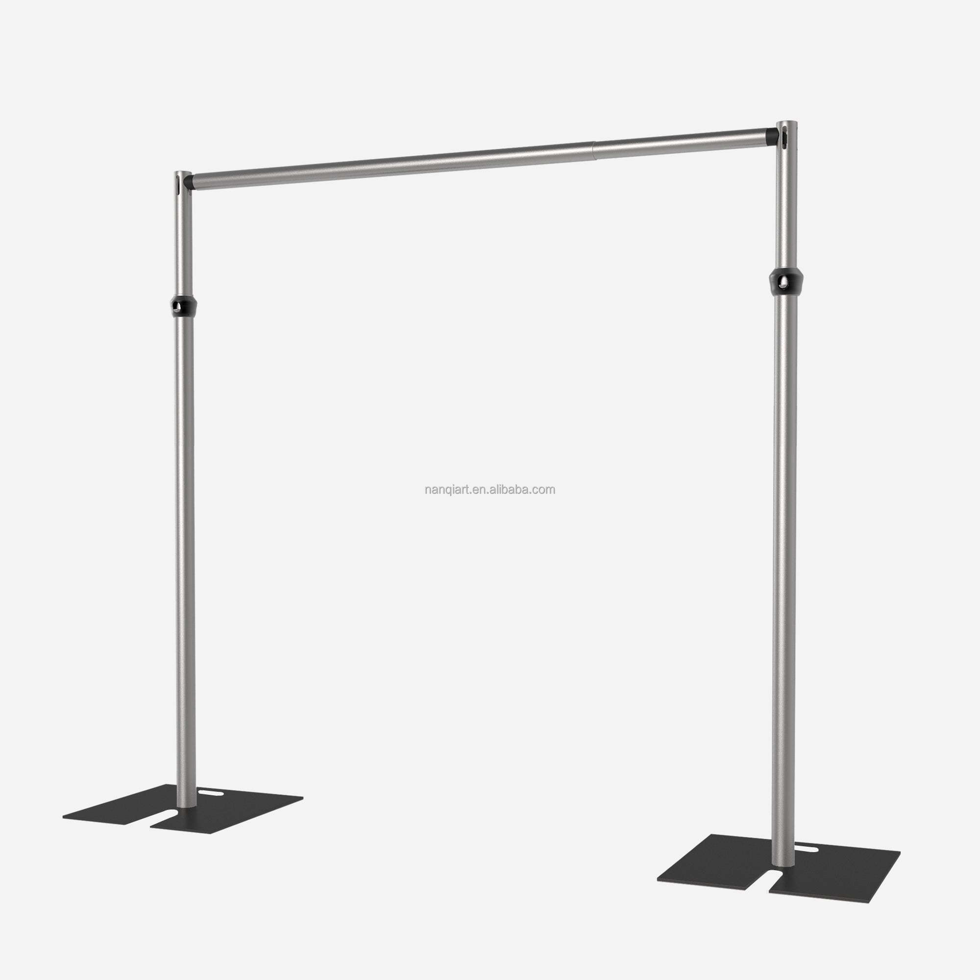 New Arrived Handmade High Quality Steel Pipe And Drape Set Adjustable 2.4 M 8*8ft Wedding Decoration Backdrop Flowers Stand