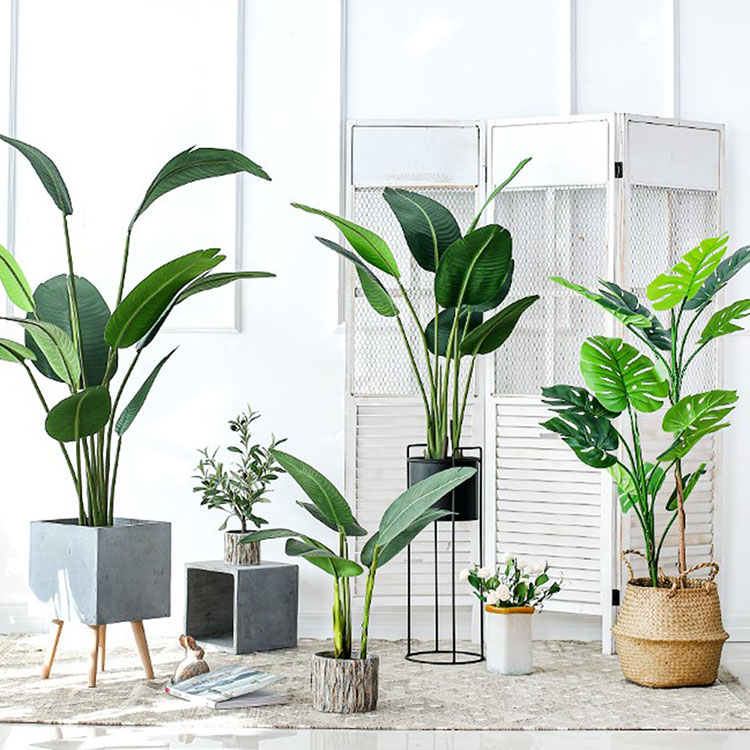High quality cheap indoor and outdoor artificial plant wholesalers china artificial Bird of Paradise