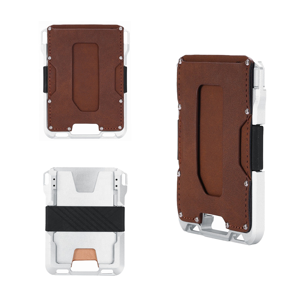 New Mini Metal Card Wallet Aluminum Alloy Credit Card holder Slim Women Men Travel RFID Wallets