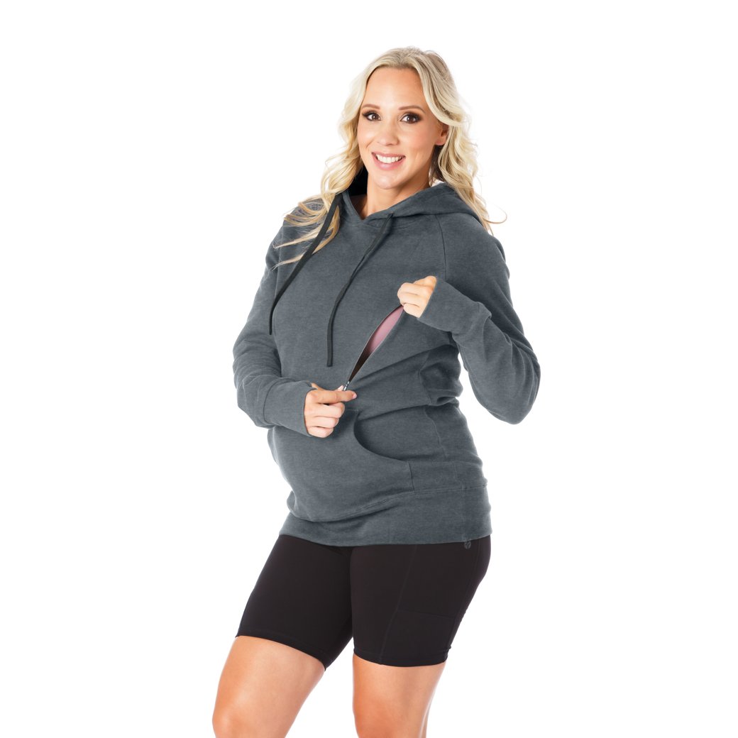 OEM Maternity Nursing Tops Breast Feeding hoodies Long Sleeve Breastfeeding Clothes Hoodie Clothing Sweatshirt Custom