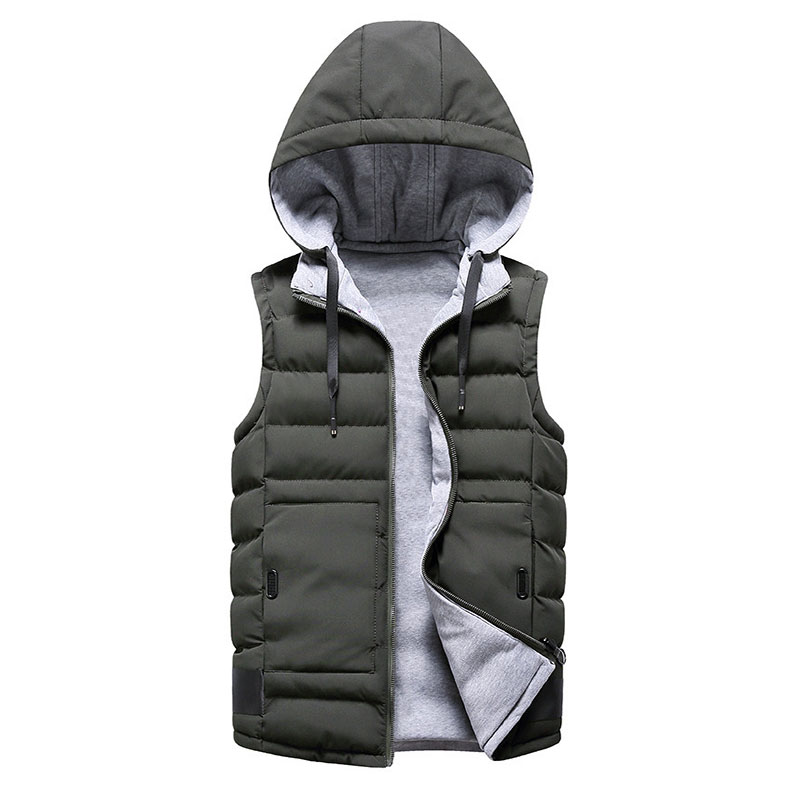 2021 Custom american style winter waterproof mens vest puffer sleeveless puffer jackets