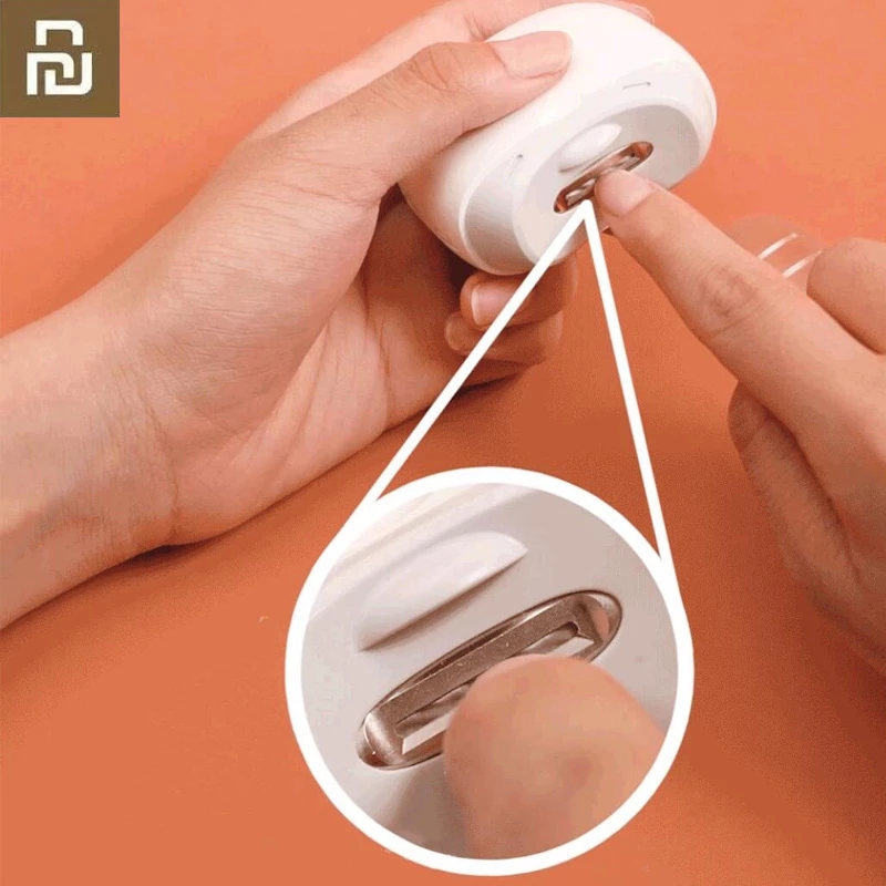 Изогнутые ножницы для кутикулы Xiaomi Seemagic, сумочка для маникюра в подарок, серебристый с легким триммером, ножницы для ногтей, маникюр для ухода за детьми и взрослыми
