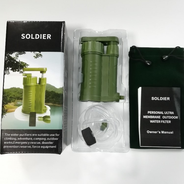 New Quality Emergency Survival Equipment Mini Filtration Purifier  Portable Personal Emergency Preparedness Supply Water Filter