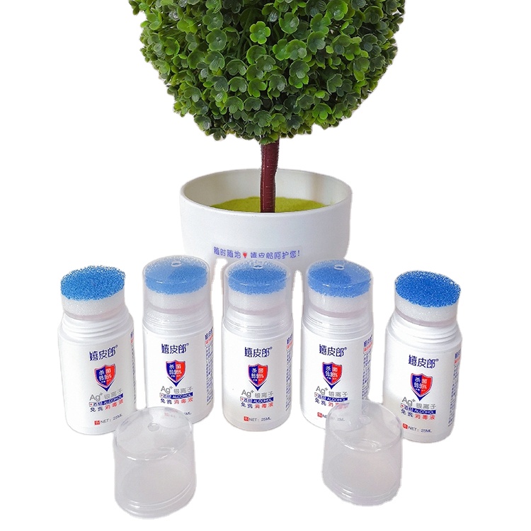 Wholesale High Quality Custom Private Label Mini 25ml Wash Free Alcohol Disinfectant Hand Sanitiser Antibacterial