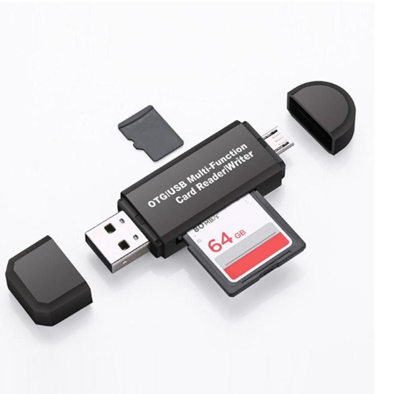 2 в 1 USB OTG кардридер флэш-накопитель высокоскоростной USB2.0 универсальная карта
