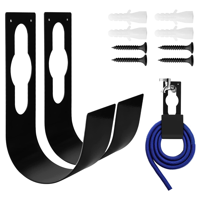 Hose Holder Heavy Duty Hose Hanger Steel Wall Mount Durable and Rust-Free Hose Storage