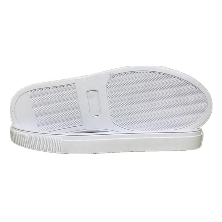 Free sampling anti skid ripple bottom men rubber sneaker white sole