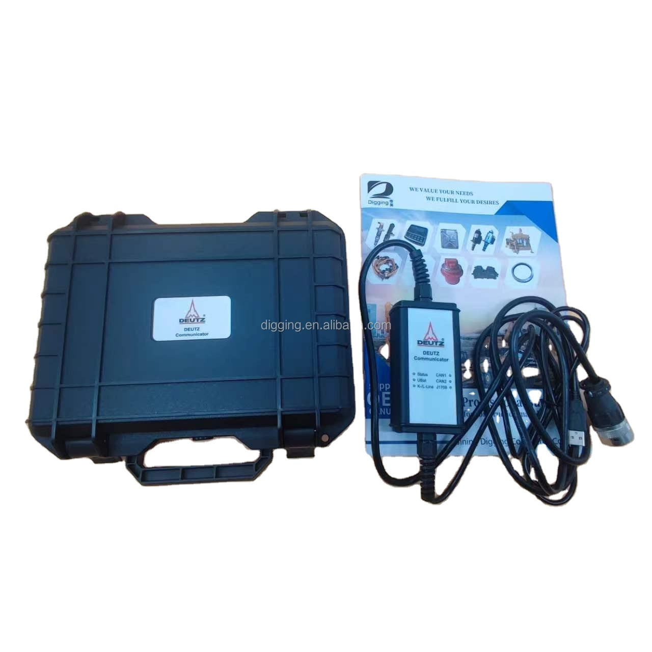 For De-ut-z serdia 2010 CAN K/L-Line, J1708 Diagnose Kit for engine communicator deutz decom diagnostic scanner tool