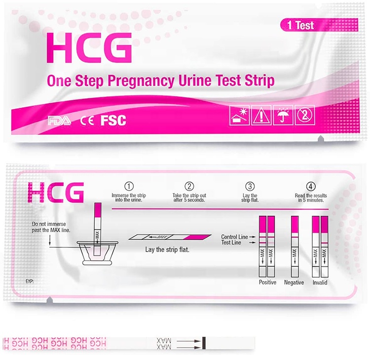 Тест-полоски для беременных hcg с сертификацией ce